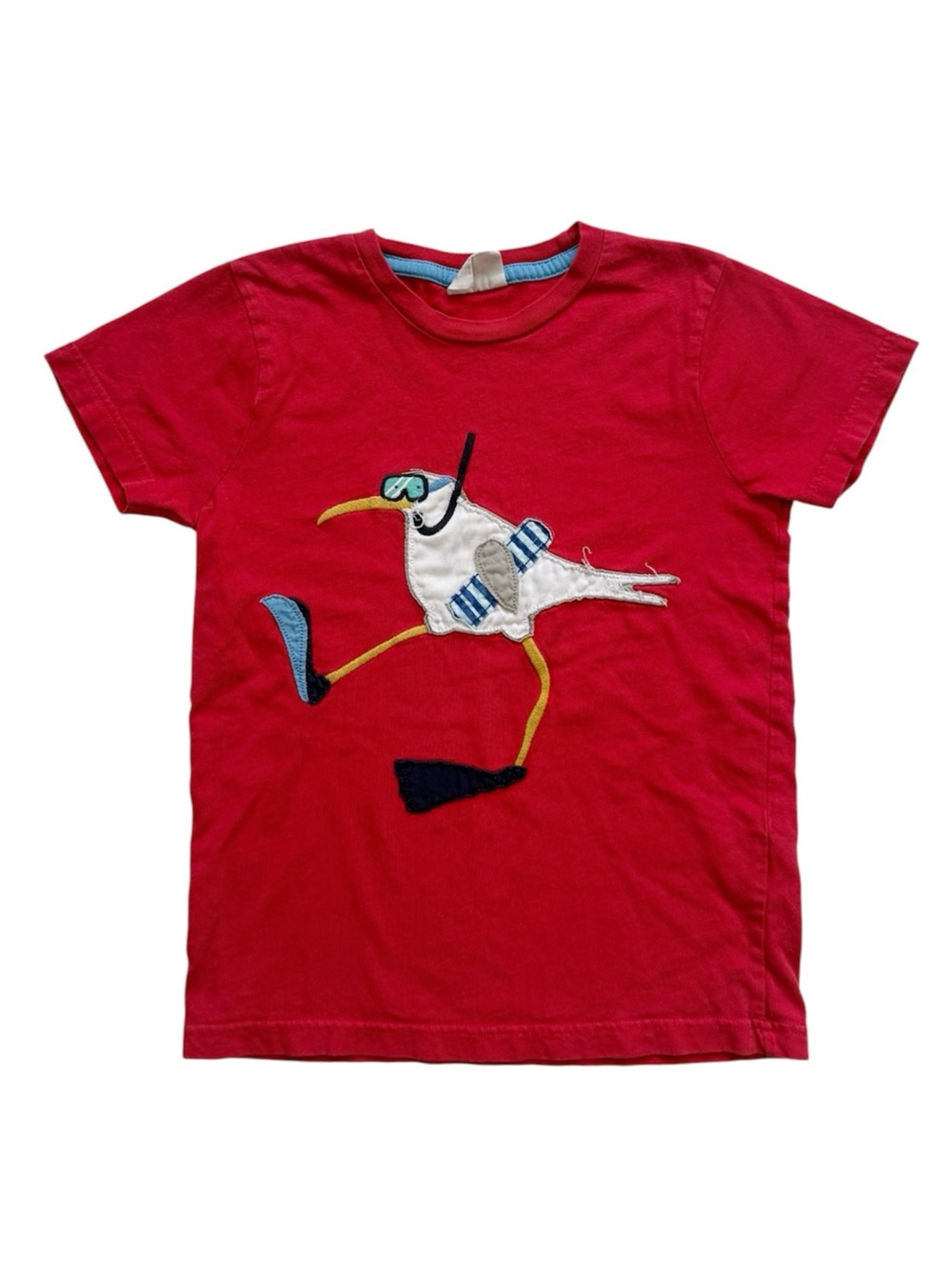 Mini Boden Seagull Appliqué Tee 7/8
